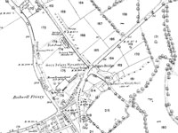 The Friary area taken from OS map c 1884